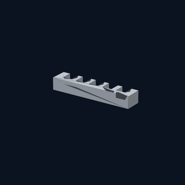 Five-slot cable comb