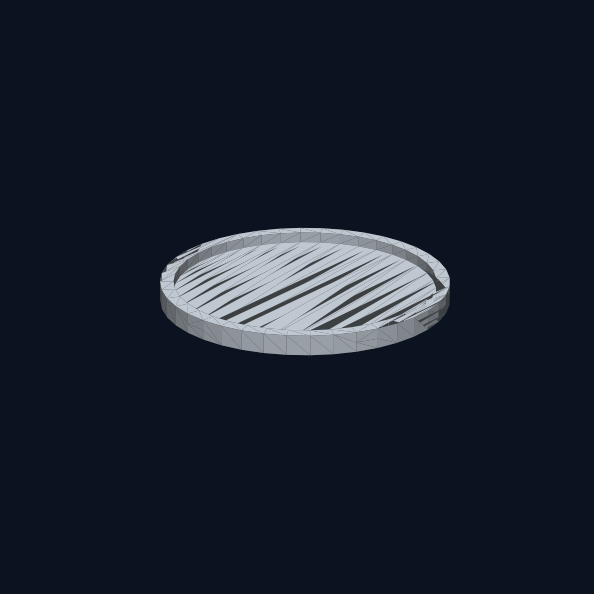 Rimmed coaster