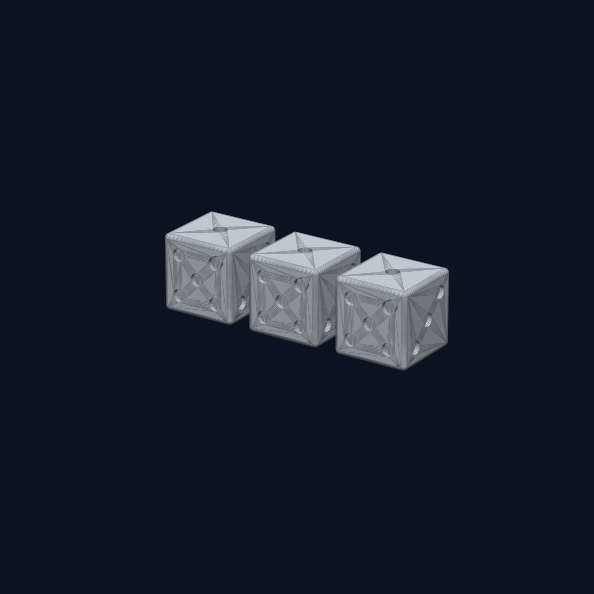 Three dice