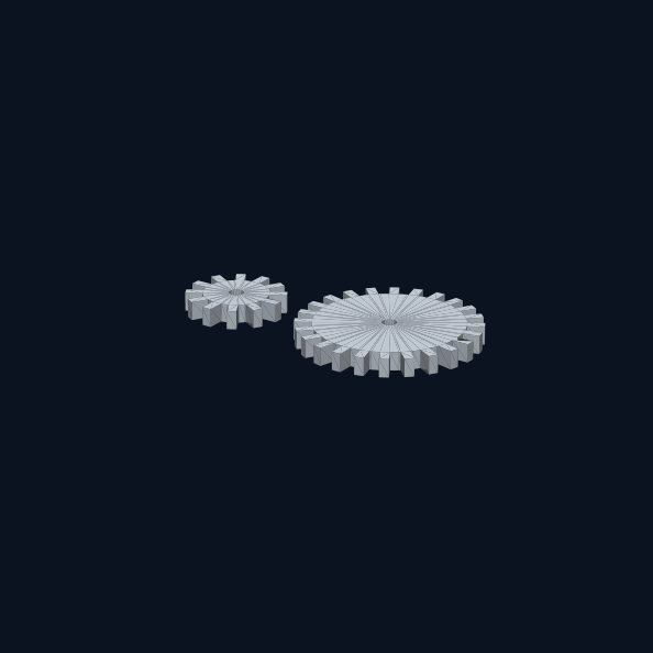 Two-to-one gears
