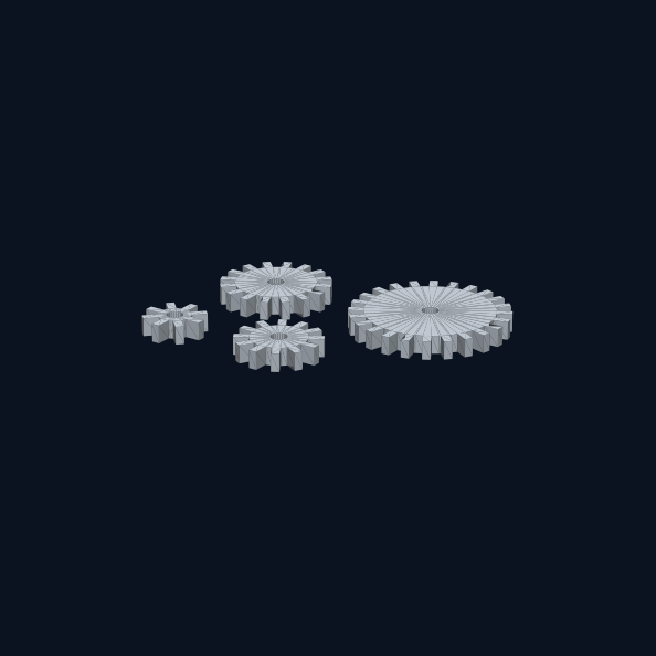 Skewer gear set